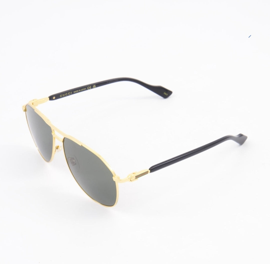 Gucci Gold Tone GG1220S Aviator Sunglasses