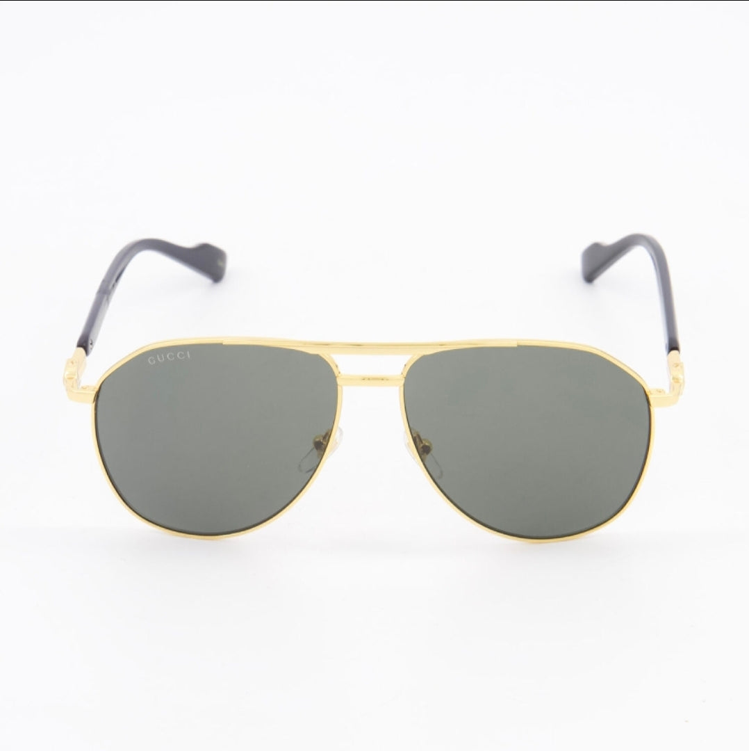 Gucci Gold Tone GG1220S Aviator Sunglasses