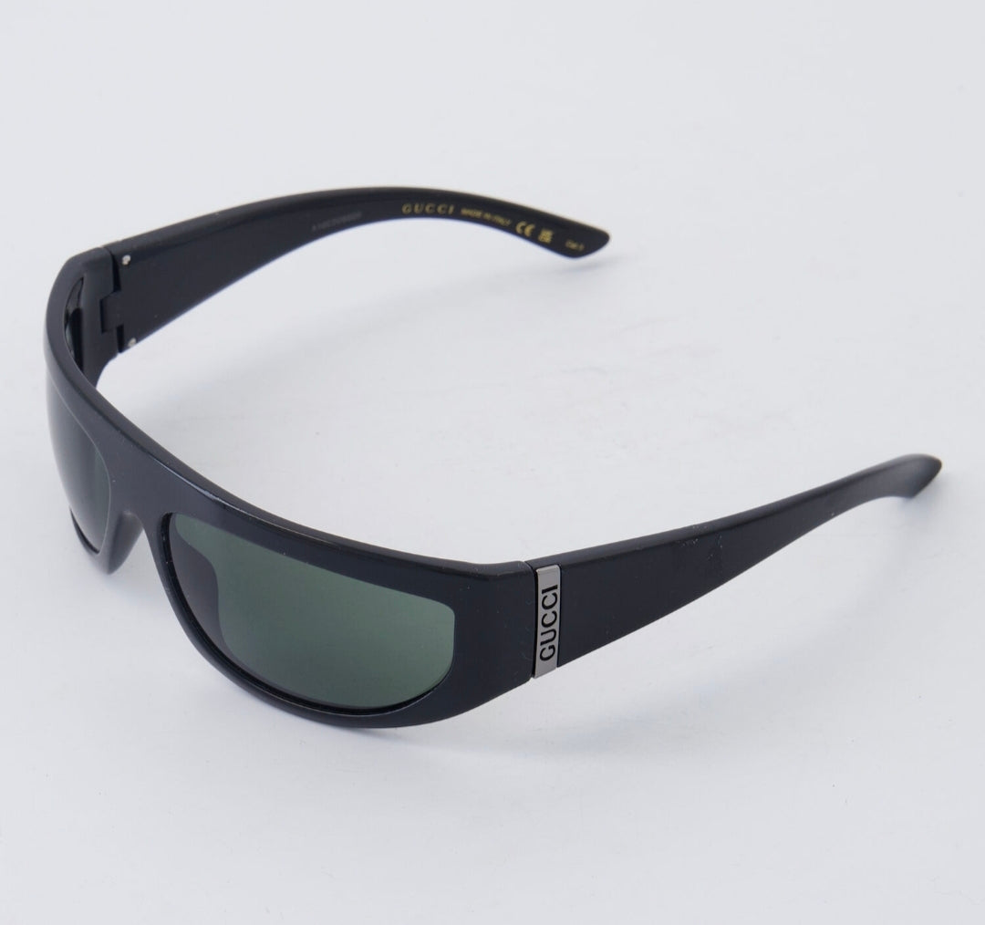 Gucci Black Wraparound Sunglasses